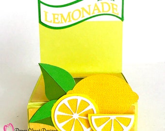 Mini Coffee Cup Fresh Lemonade Tote, SVG | Cricut | Silhouette | dxf | gsd | PDF | Template | UPDATED |