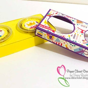Double Mini Cup Treat Box SVG, 3D SVG, 3D Box, Template, Cricut, Silhouette,