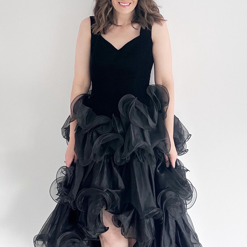 Chic Party Cocktail Dress - Tulle and Mesh Style