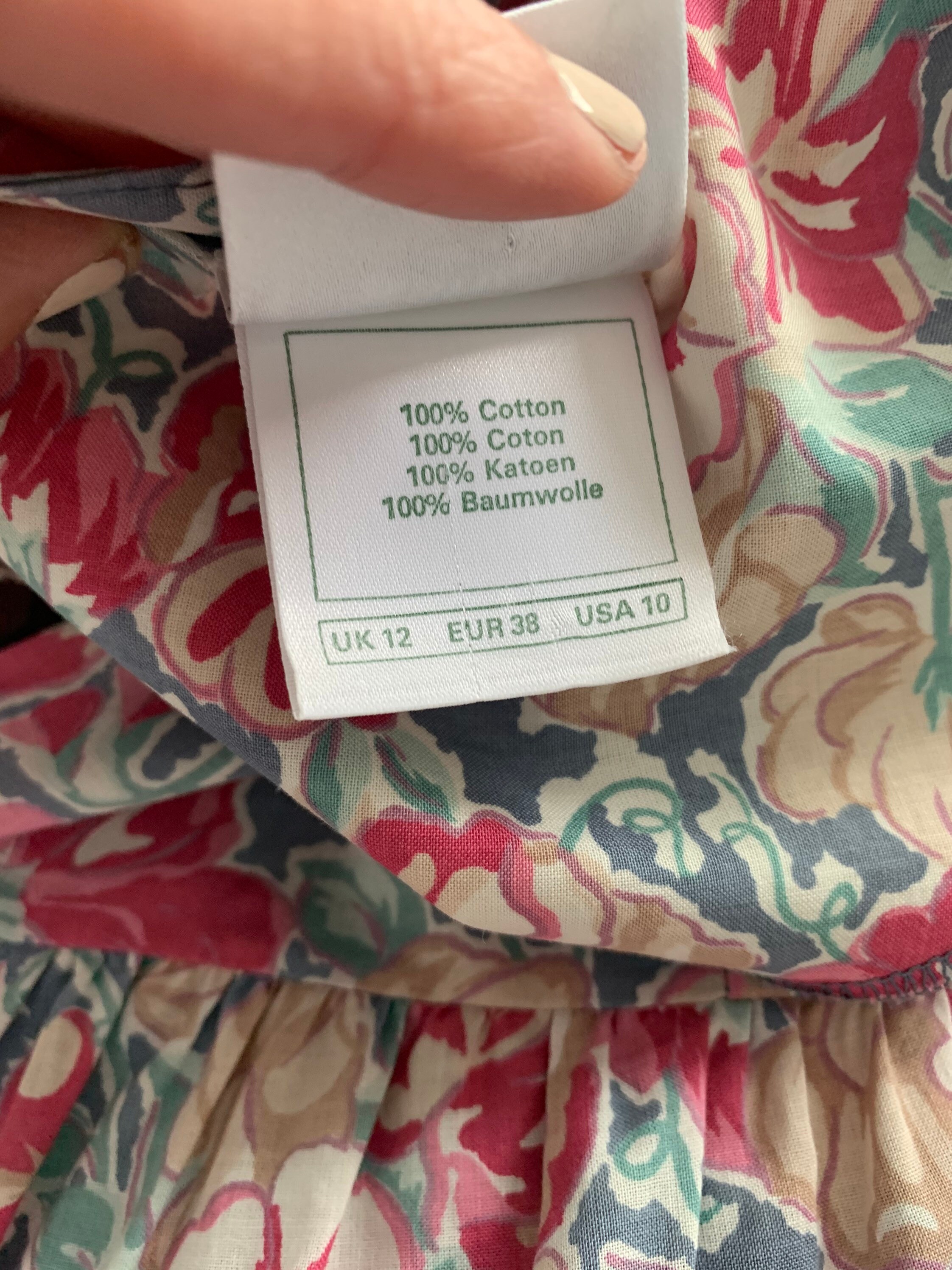 Laura Ashley Floral Cotton 80s Vintage Summer Midi Dress | Etsy