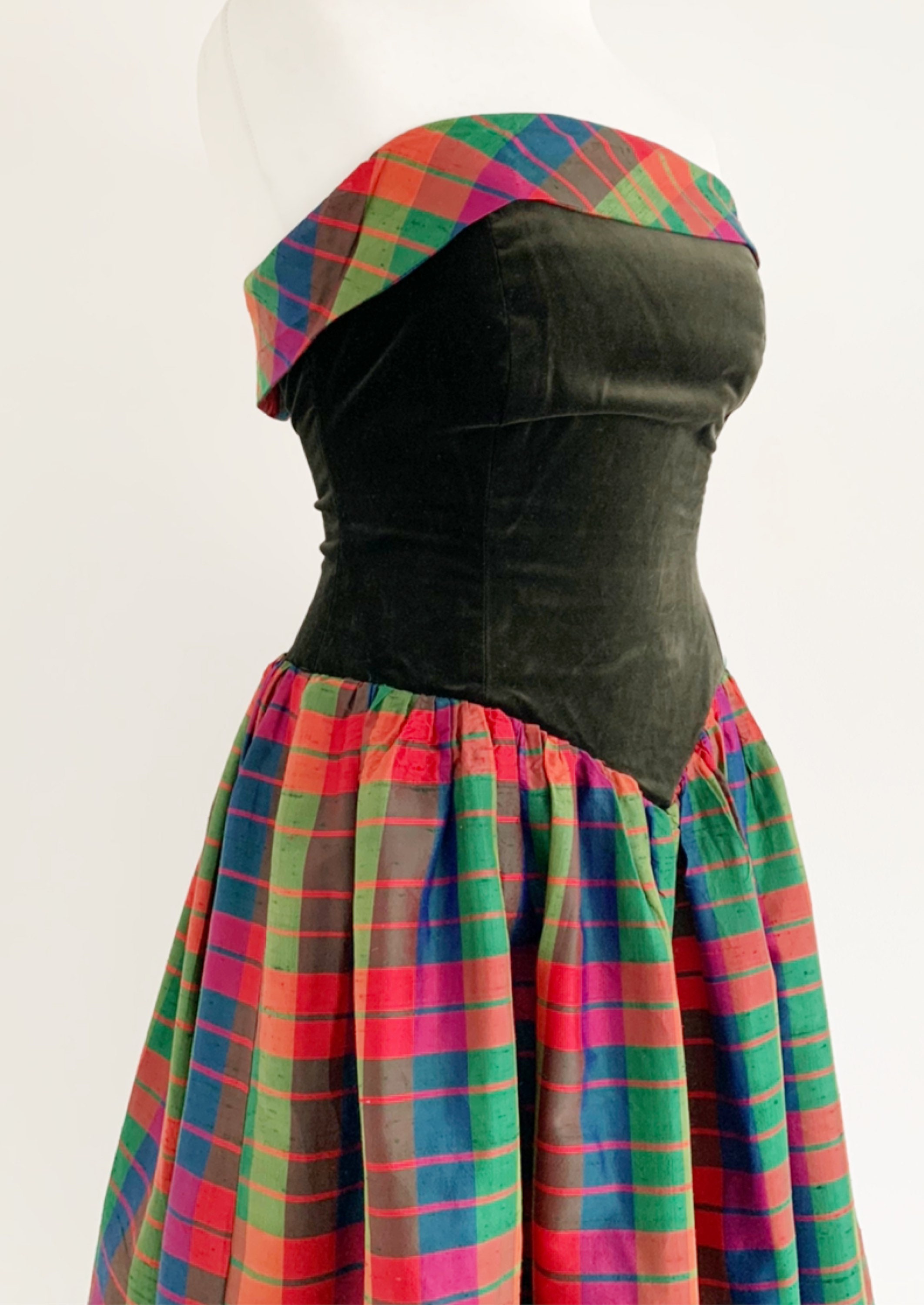 Highlander Scottish Tartan Marion Donaldson 80s Vintage Dress | Etsy