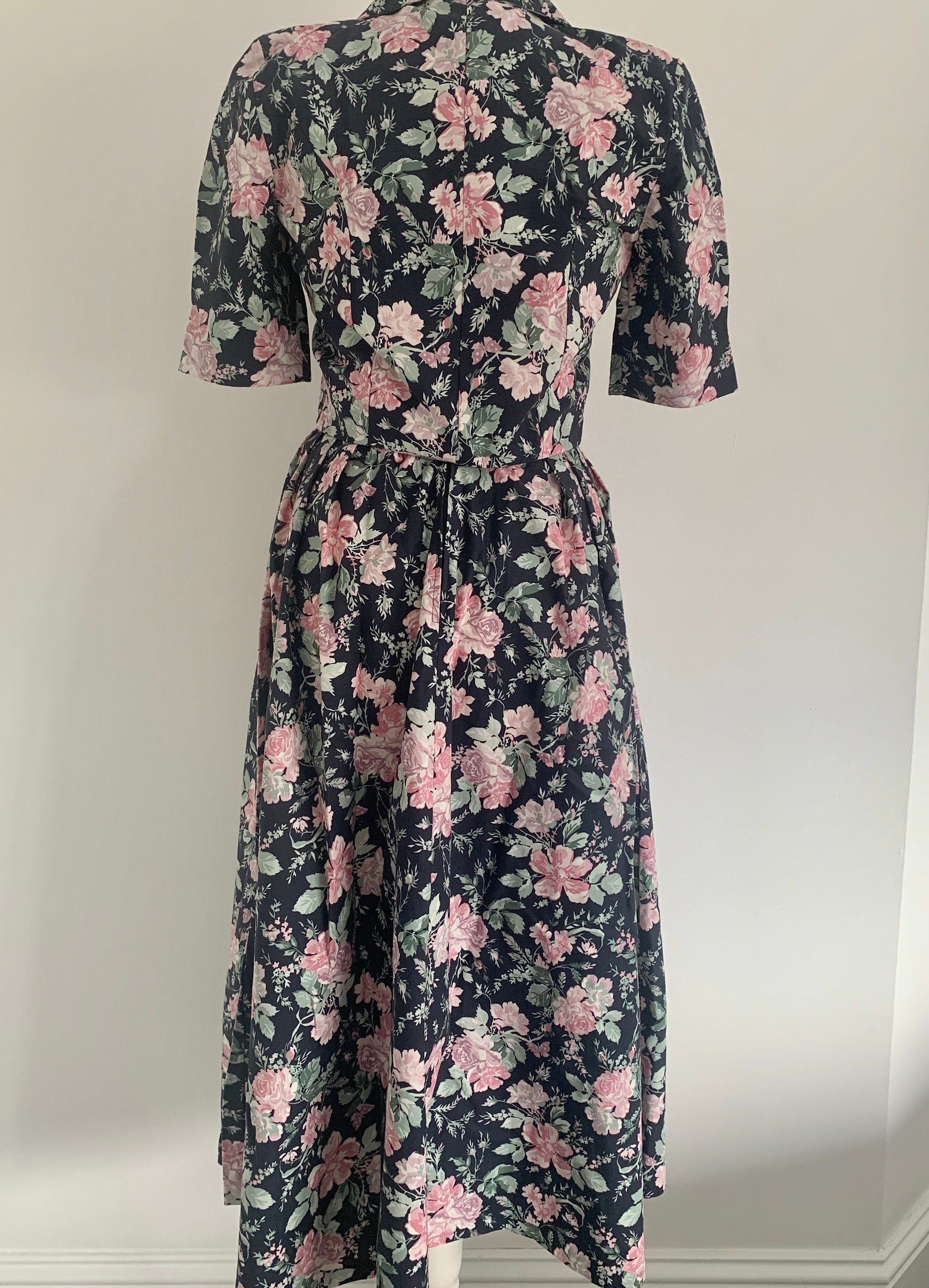 LAURA ASHLEY Floral Rare Two Piece 80s Vintage Dress and | Etsy