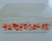 vintage pyrex, pyrex fridge dish, pink gooseberry, pyrex 0503, pyrex fridgie, gooseberry dish, refrigerator dish, gifts for her, fridge bowl