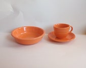vintage tableware, vintage Fiesta dinnerware, vintage dinnerware, vintage coffee cup, vintage bowl, Fiesta teacups, Fiesta bowl, Fiesta