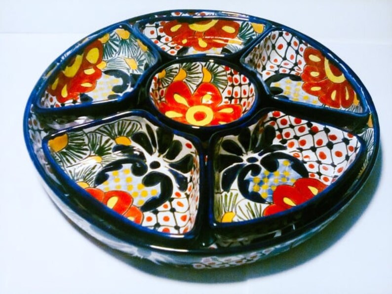 Vintage chip and dip set vintage Mexican pottery chip and Etsy