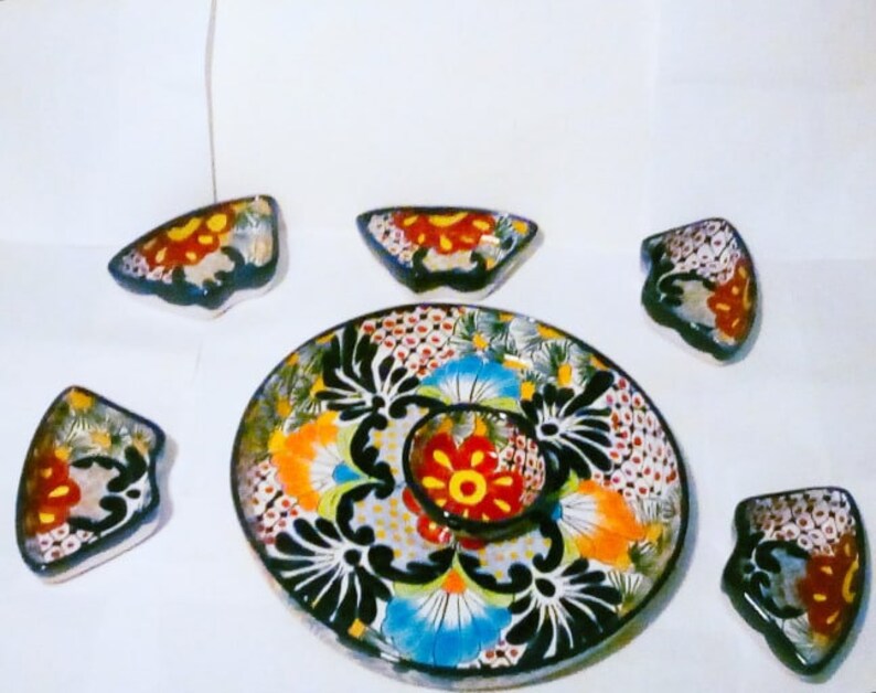 Vintage chip and dip set vintage Mexican pottery chip and Etsy