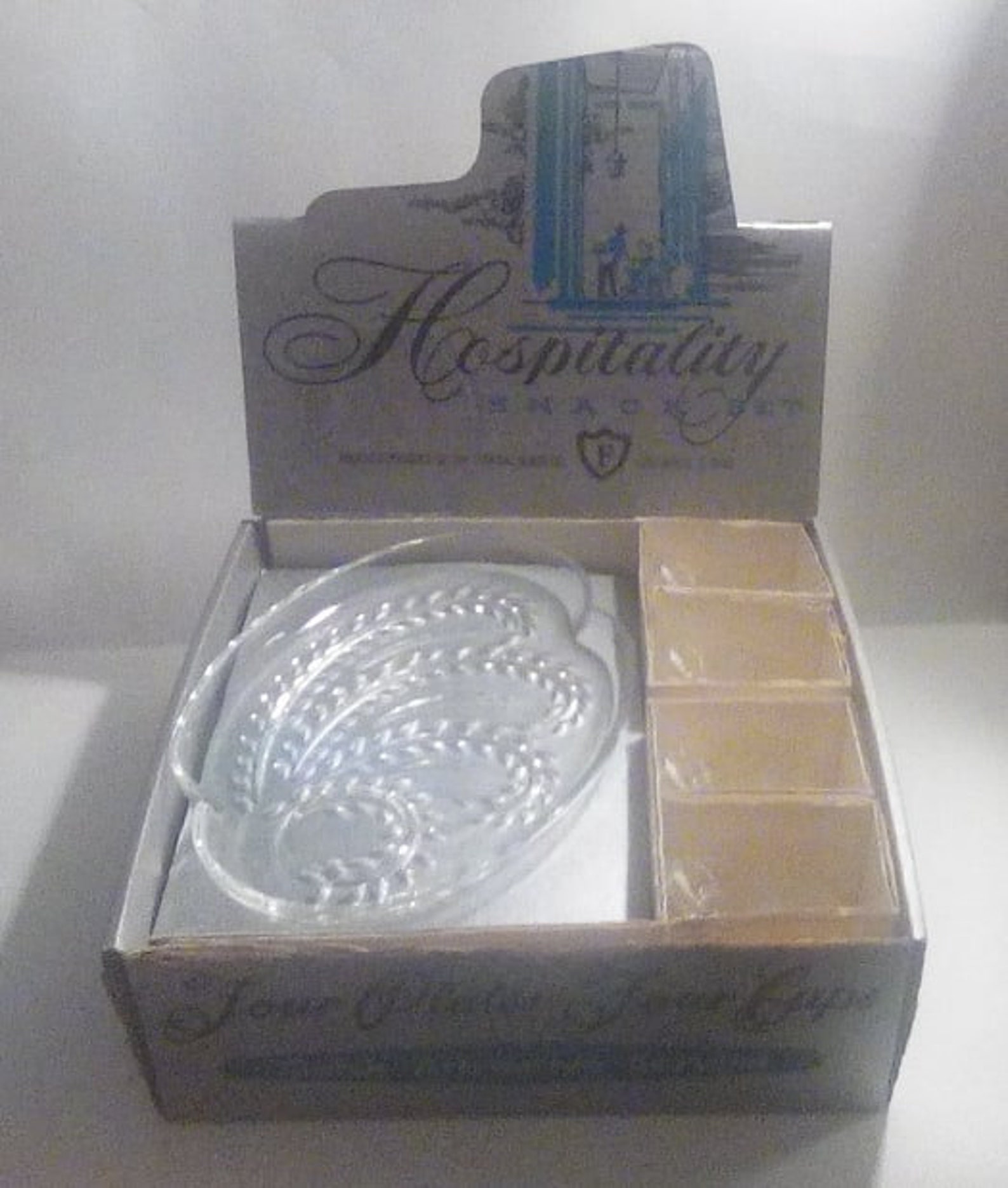 Vintage Snack Sets Hospitality Snack Set Federal Glass Etsy