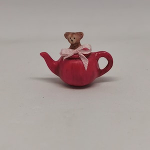 Teapot red - bear