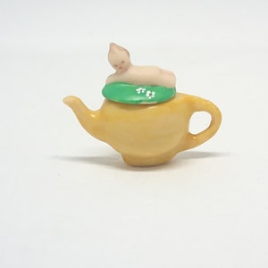 tiny teapot Kewpie- yellow