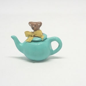 tiny  teapot Bear - green