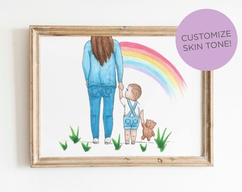 Over The Rainbow Children's Illustration Art