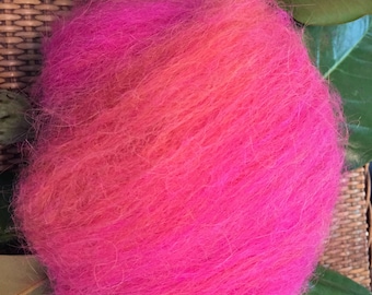 Alpaca fiber 1 oz beautiful pink with a touch of peach