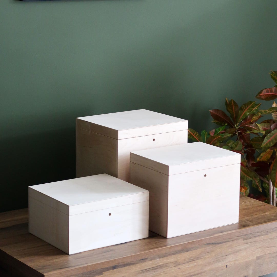 Key Lockable Wooden Boxes | 3 Sizes | Safe Secret Keepsake Memorabilia ...