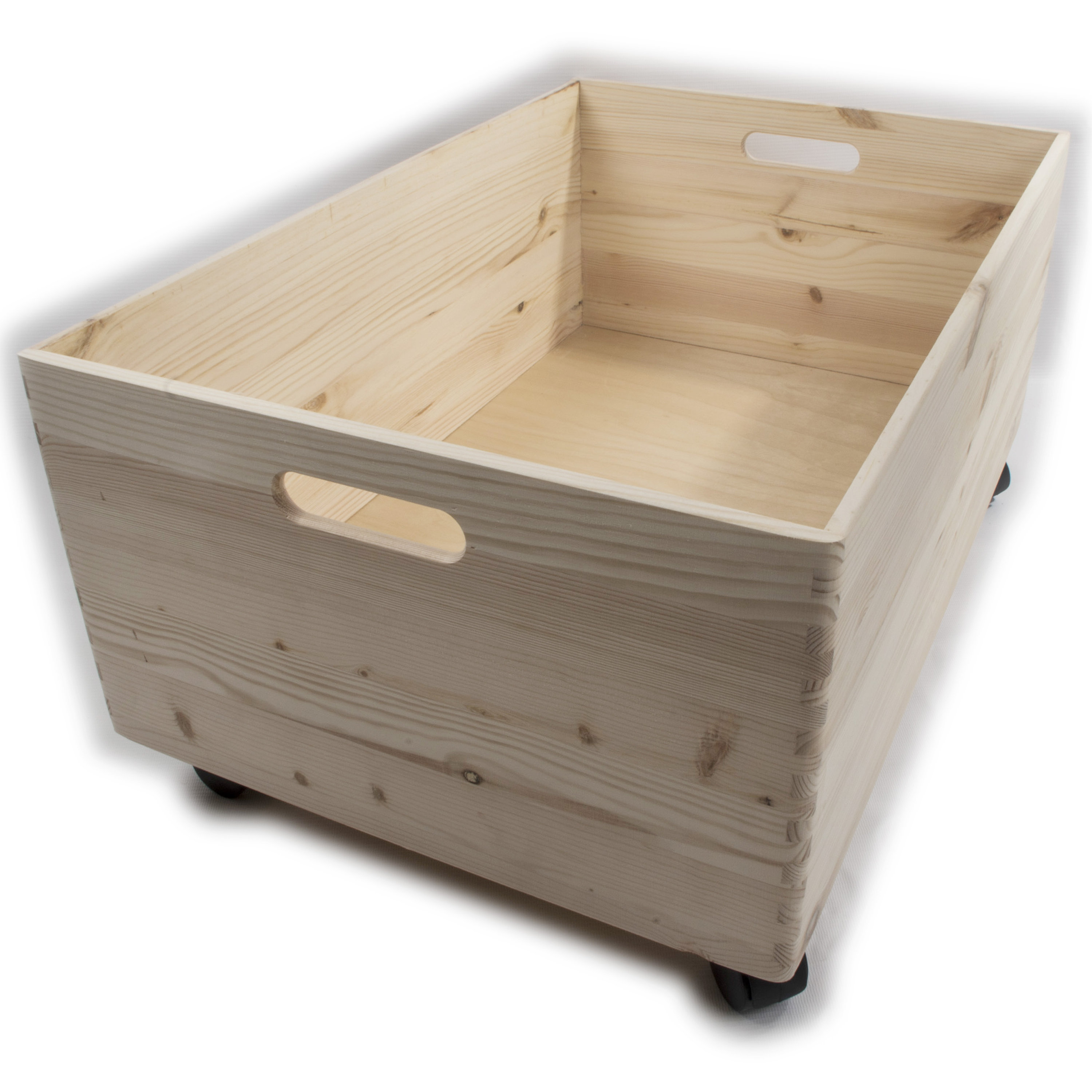 Extra Large Wooden Storage Crate Box Wheels Cutout Etsy UK