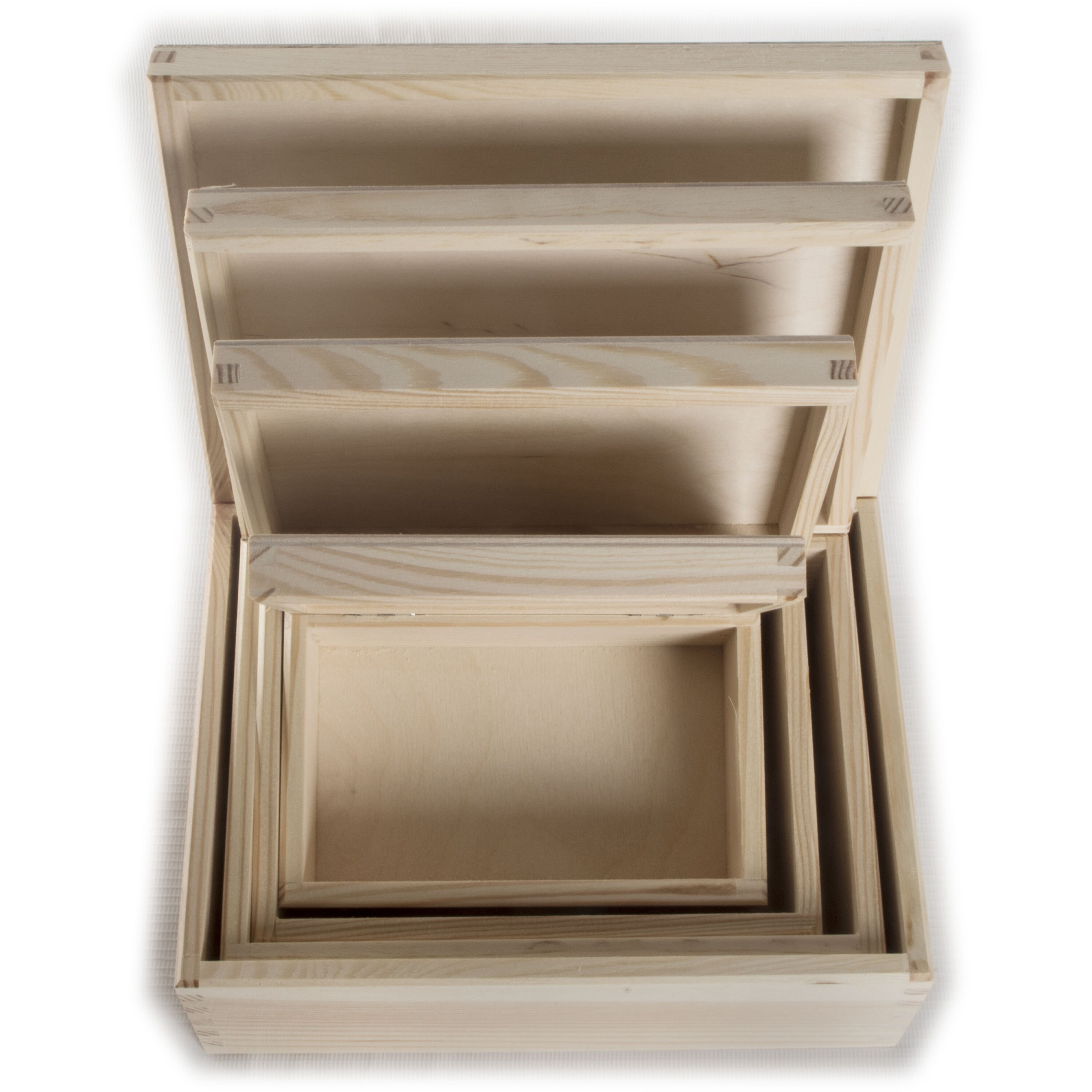 Blank Simple Rectangle Wooden Boxes | Choice of Sizes | Keepsake ...