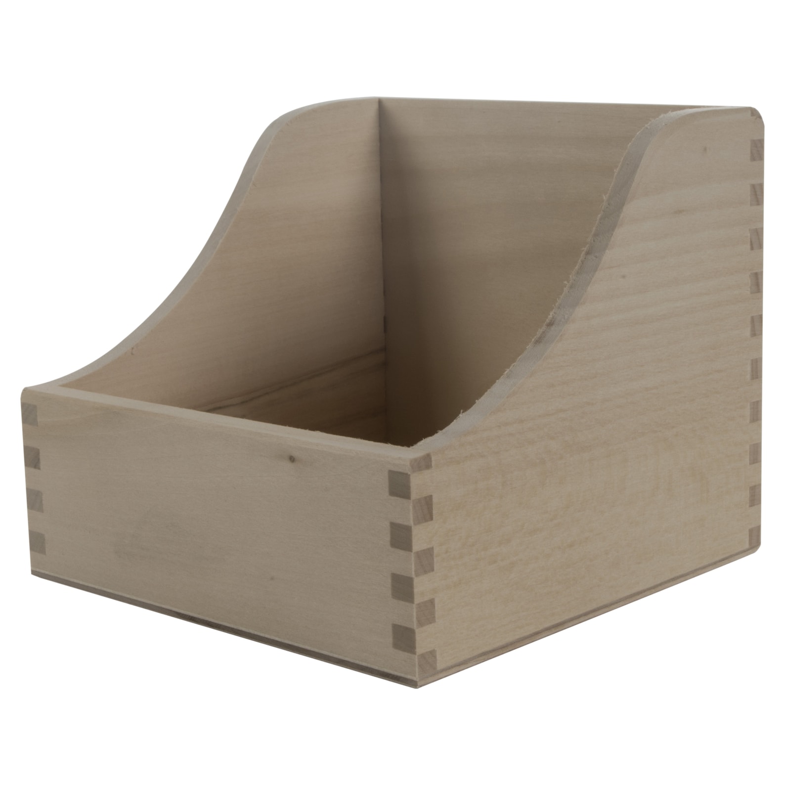 Small Cube No Lid Wooden Box | Irregular Open Top | 14.5 X 14.5 Cm ...