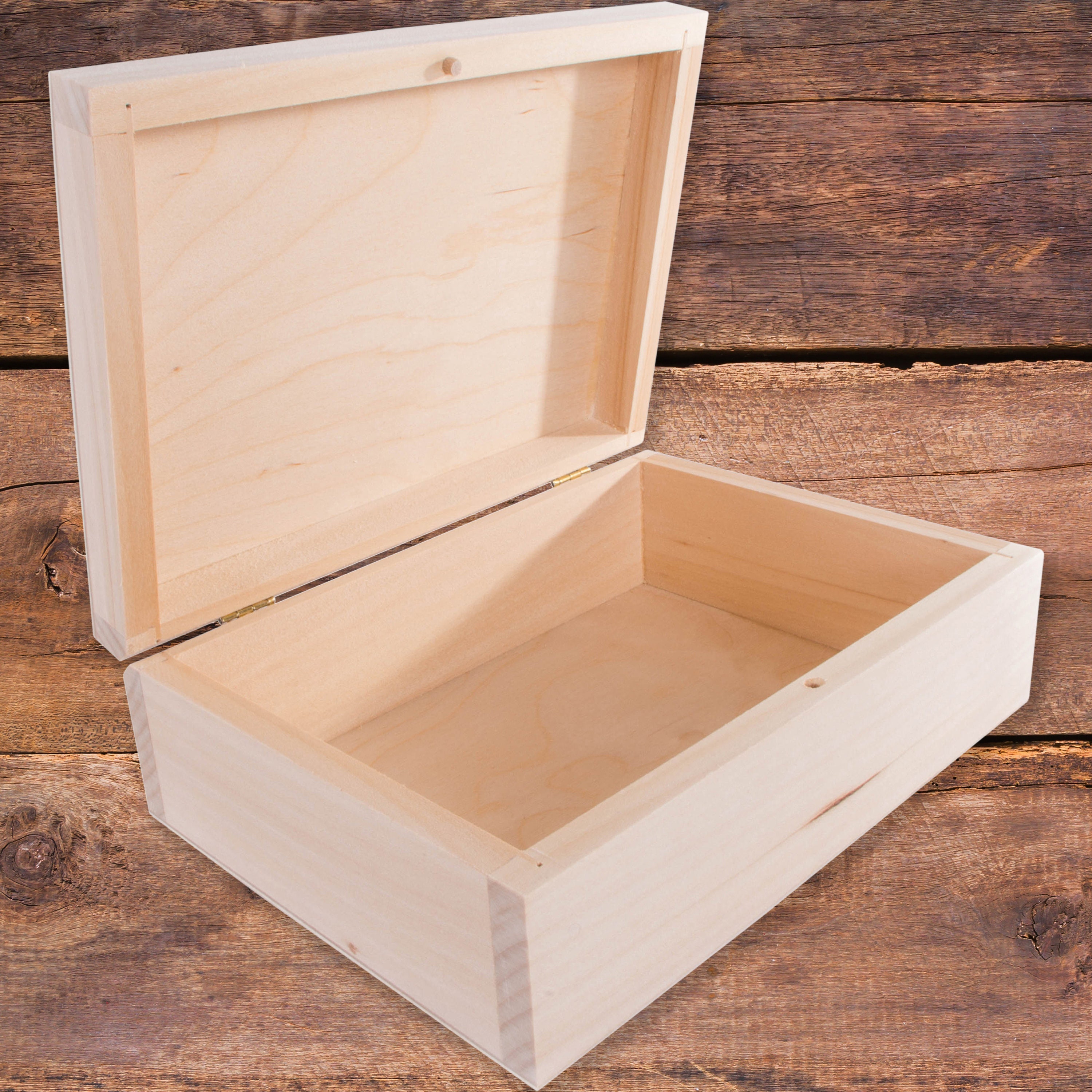 BELLE VOUS Unfinished Wooden Storage Box (Set Of 3) - Sall, Ediu
