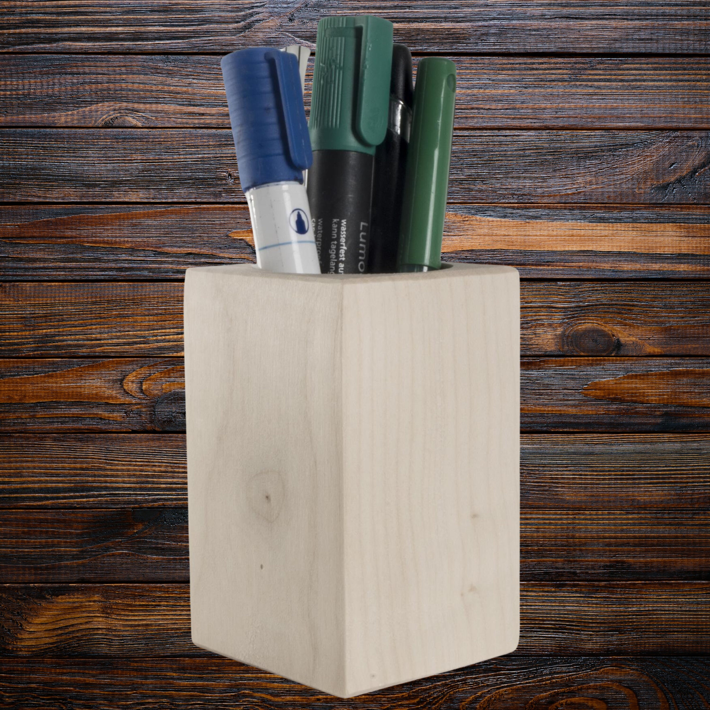 Wooden Pencil Holders Brush Pen Pot Stand Desktop Organiser Makeup wooden-pencil-holders-brush-pen-pot-stand-desktop-organiser-makeup