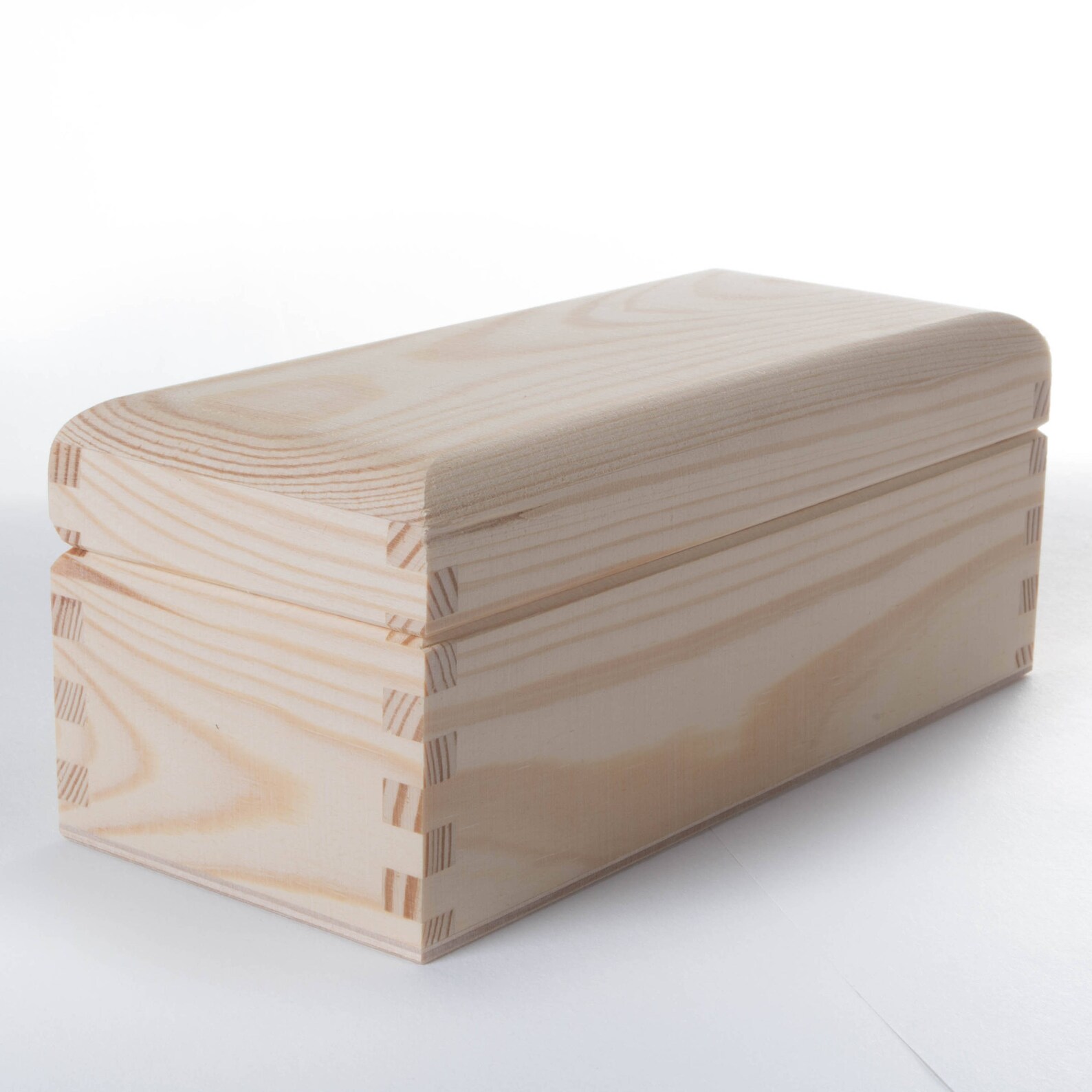 Plain Wooden Small Storage Box With Hinged Lid/3 Compartments Etsy UK