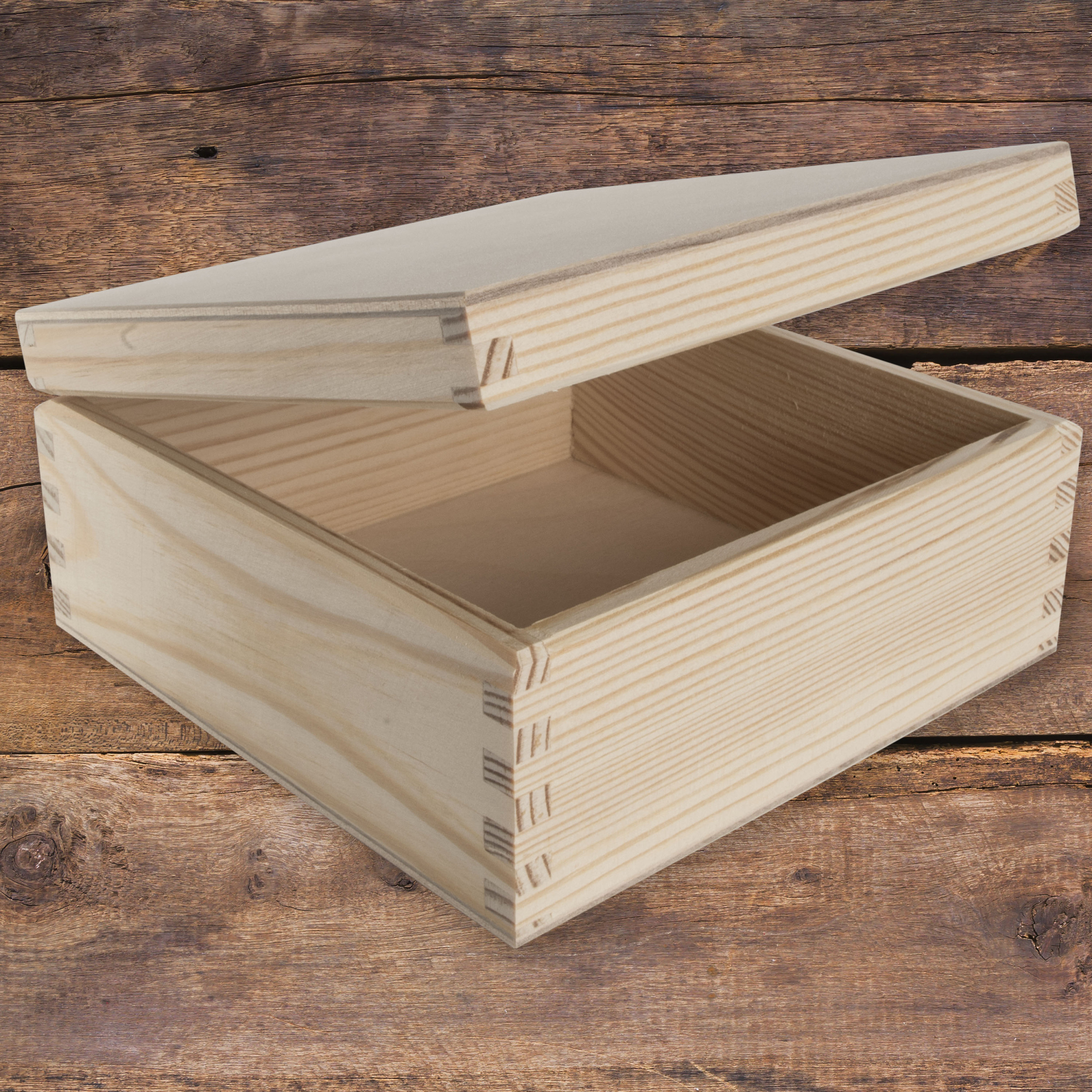 Scatola In Legno Paulownia Con Coperchio E Chiusura In Metallo – 15 X 9,5 X 6,5 Cm, Per Conservazione E Regali, Naturale - 2