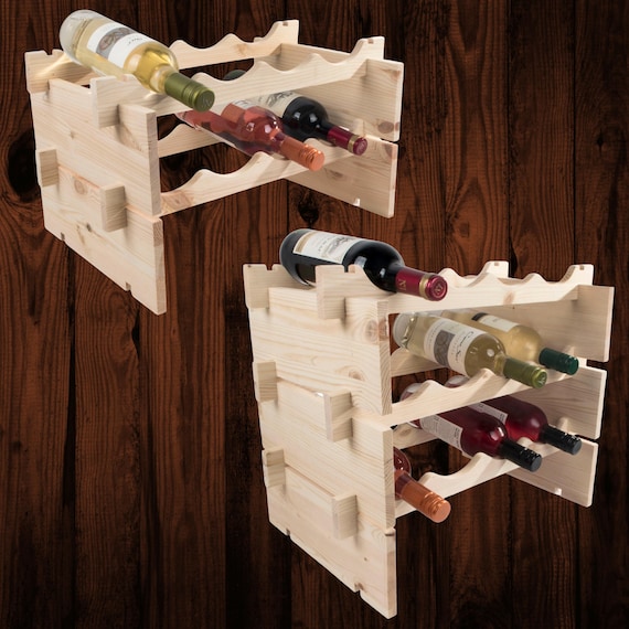 24 Bottle Pine Wine Cabinet Winsome Wood 83024 24-bottle Wine Rack