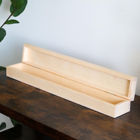 Boîte En Bois Naturel Avec Couvercle - 40x30x10 Cm - Rangement Décoratif Polyvalent Pour Bricolage Et Cadeaux
