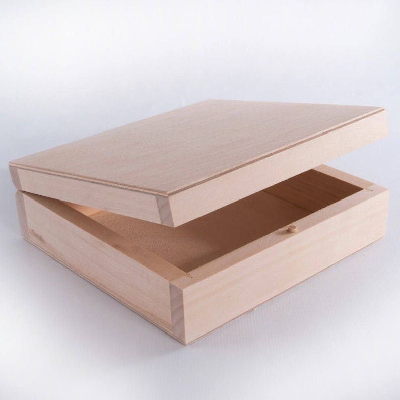 Wooden CD Box Case Holder for up to 20 Cd's /unpainted Etsy