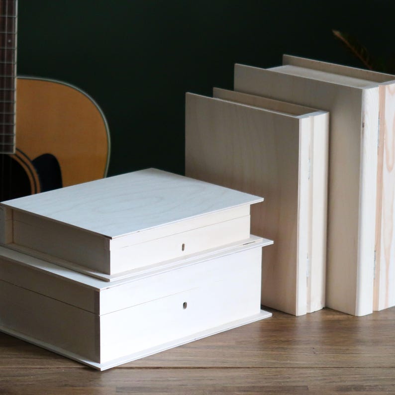 Wooden Book Shaped Storage Box | Trinket Keepsake Memory Gift Case ...