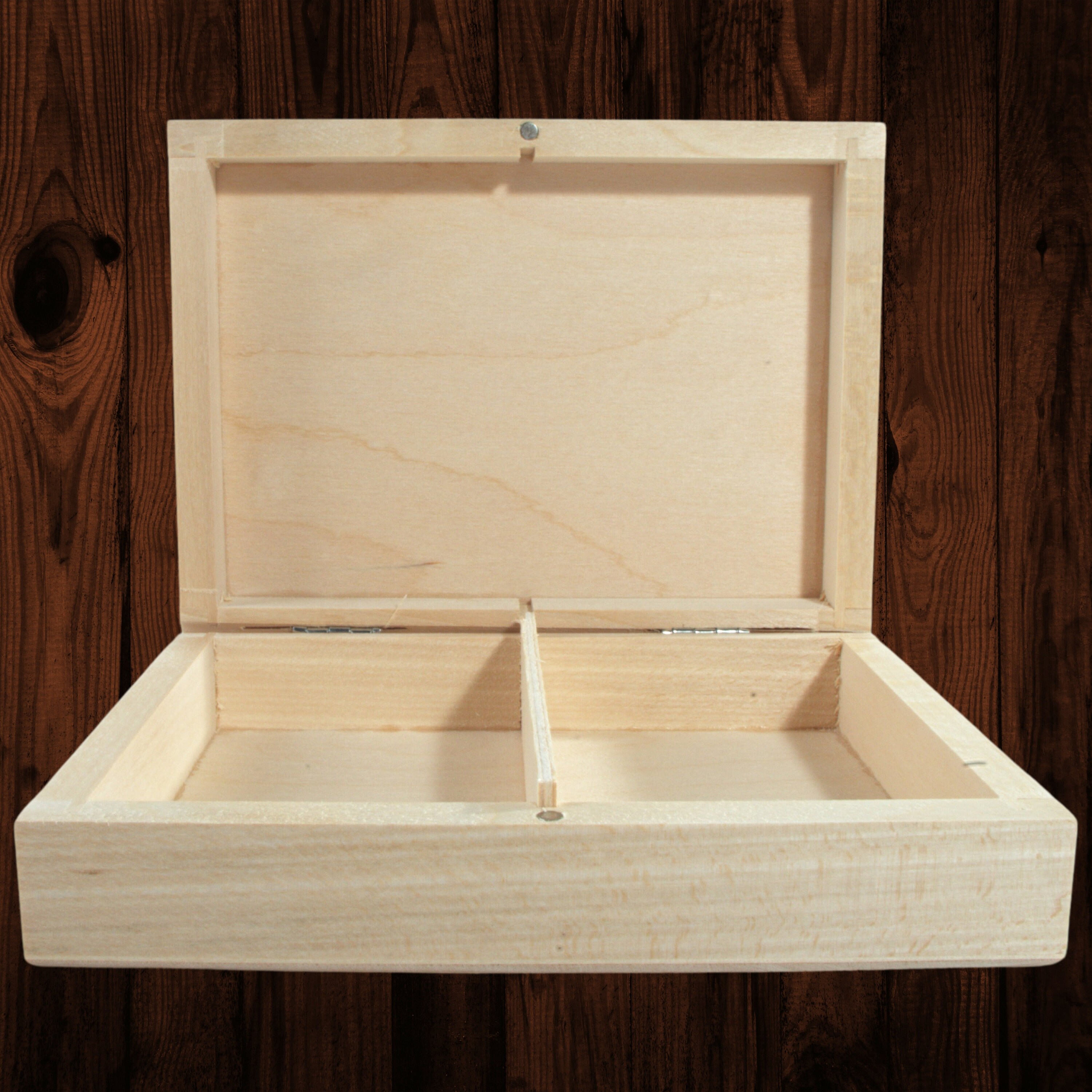 Catime 2 Pcs Scatola di Legno con Coperchio 11,8x8x9cm, Scatola di Stoccaggio Legno Piccola per Gioielli, Scatola Legno Naturale, Scatole Legno da Decorare per Fai da Te Dipingere Artigianali