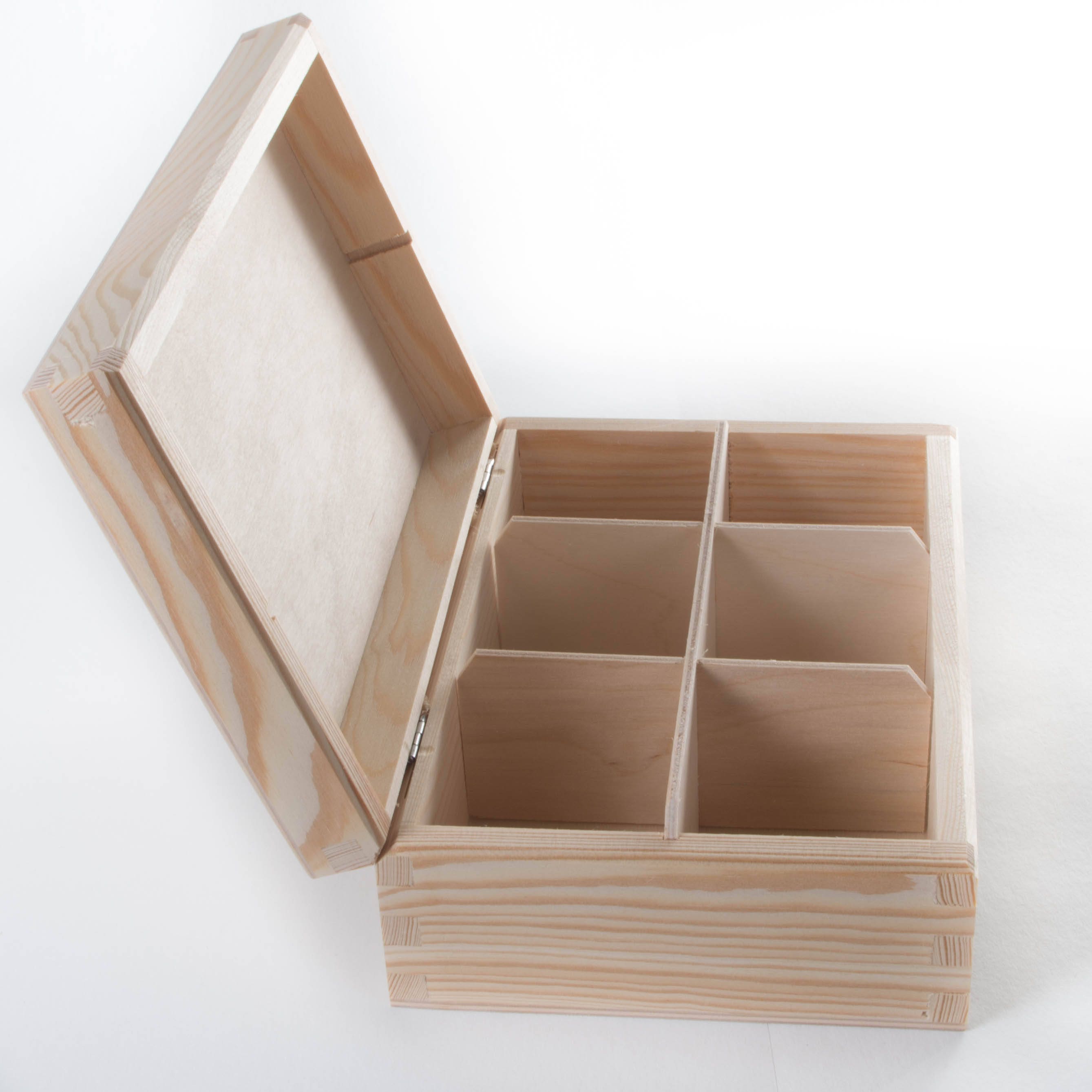Plain Wooden Rectangular Storage Box With Hinged Lid/ 6 Etsy UK