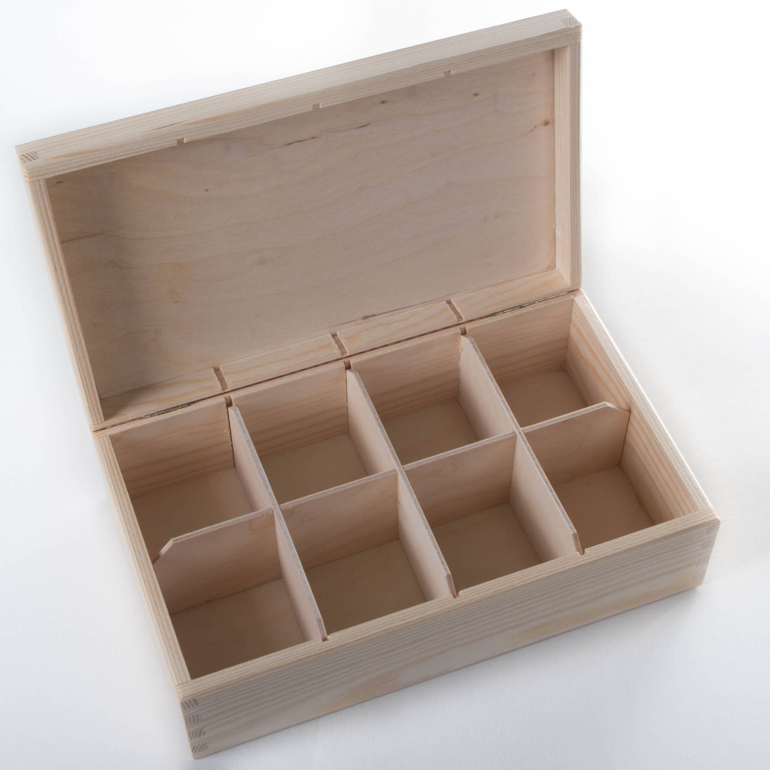 Plain Wooden Rectangular Storage Box With Hinged Lid/ 8 Etsy Australia