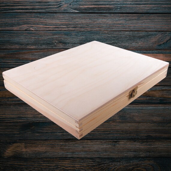 Shallow wooden box discount
