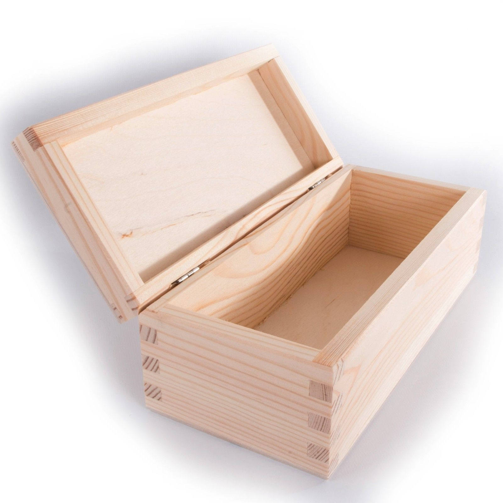 Caja de almacenamiento de madera inacabada / caja de keepsake | Etsy