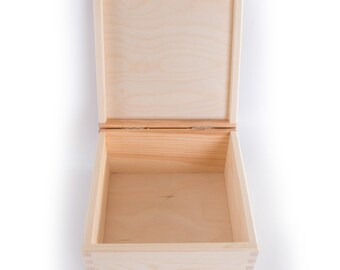 Caja De Madera Con Tapa 40x30x23 Cm Madera Maciza De Pino