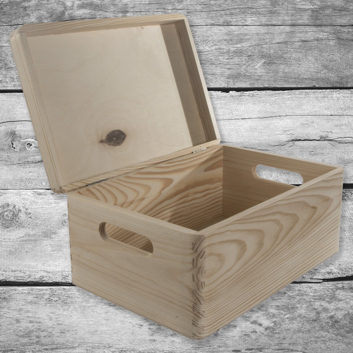 Wooden Blank Chest Storage Boxes 30 X 20 X 13 Cm Christmas Etsy UK