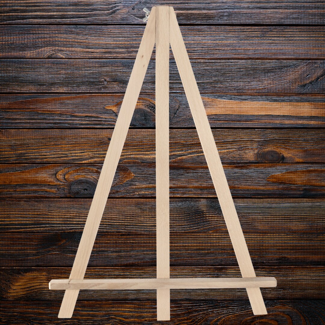 Large Wooden Easel Stand | 46 Cm | A3 | Solid Beech Wood | Canvas ...