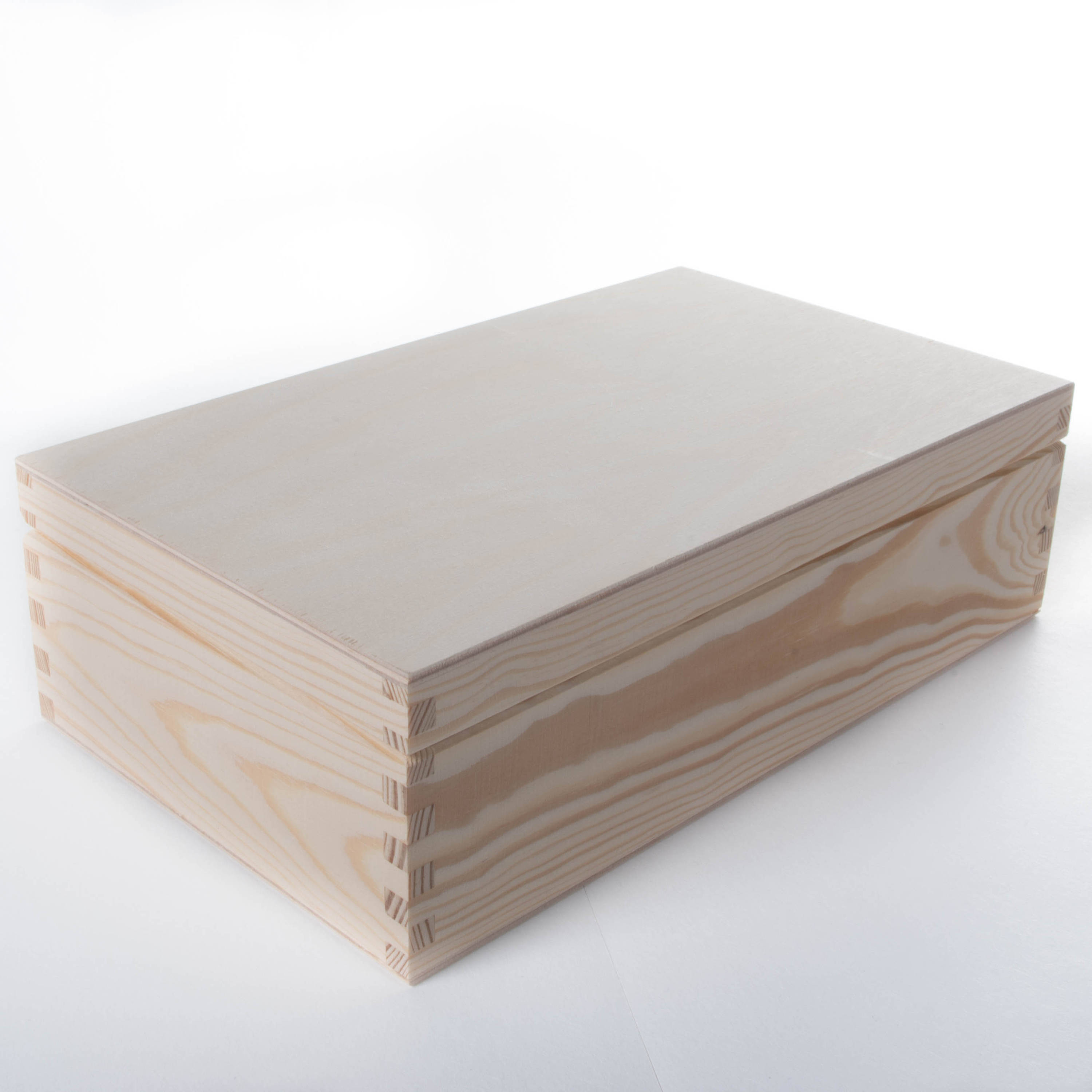 Plain Wooden Rectangular Storage Box With Hinged Lid/ 8 Etsy Australia