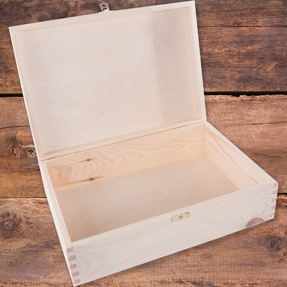 Décoration De Boîte En Bois (xc-wbox140) Youtube Creative Deco Boite De Rangement Noel En Bois Avec Fermoir | 40 X 30 X 14 Coffre Bois