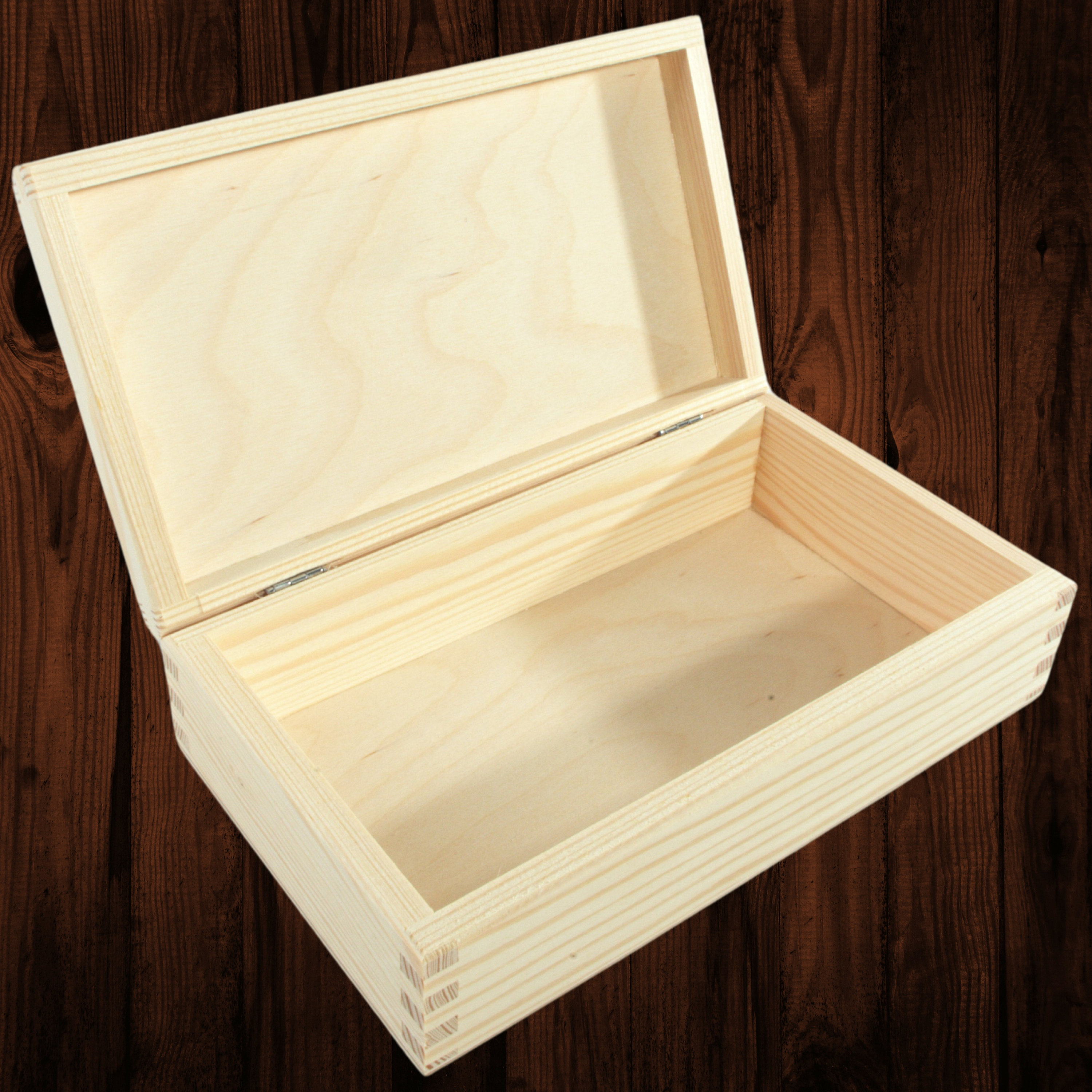 WooDeeDoo Medium Duty Under Bed Wooden Storage Crate On Wheels – 30 X 20 X 19 Cm – 6L Wood Box For Toys Crafts Bedroom Bathroom Kitchen – Unfinished Pine Rolling Decorative - View #7