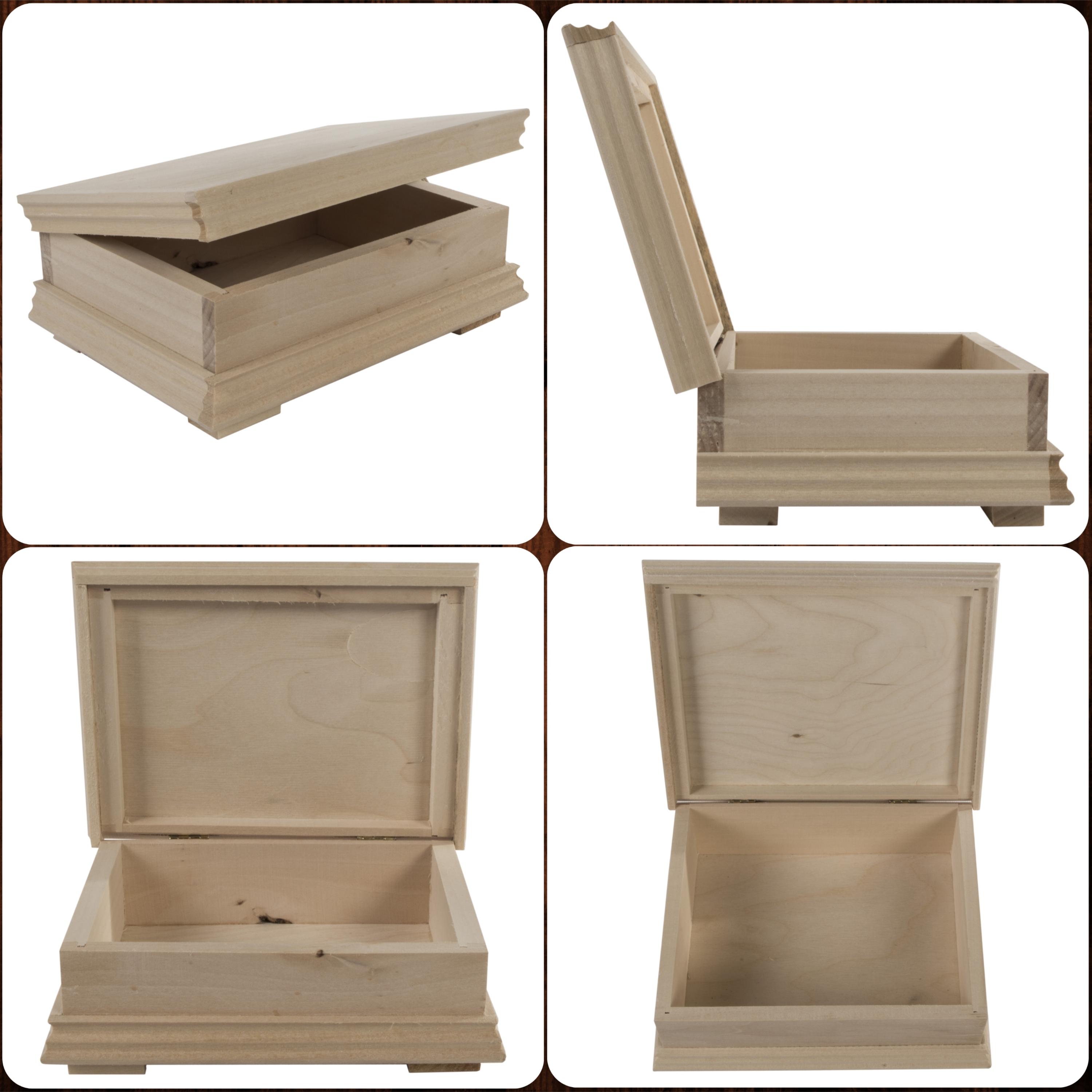 Scatola in legno con coperchio per fiori Kit Bach, per 40 pezzi. 21,5 cm (lunghezza* 14 cm (larghezza* 10 cm (altezza