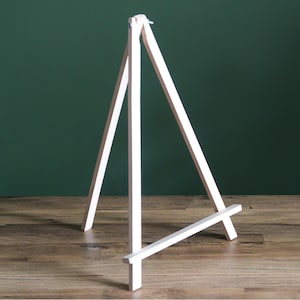 Duży drewniany stojak na sztalugę | 46 cm | A3 | Lite drewno bukowe | Obrazy na płótnie Rysunki Ramki Fotograficzne Artysta Stołowy Statyw Rzemiosło Wystawa