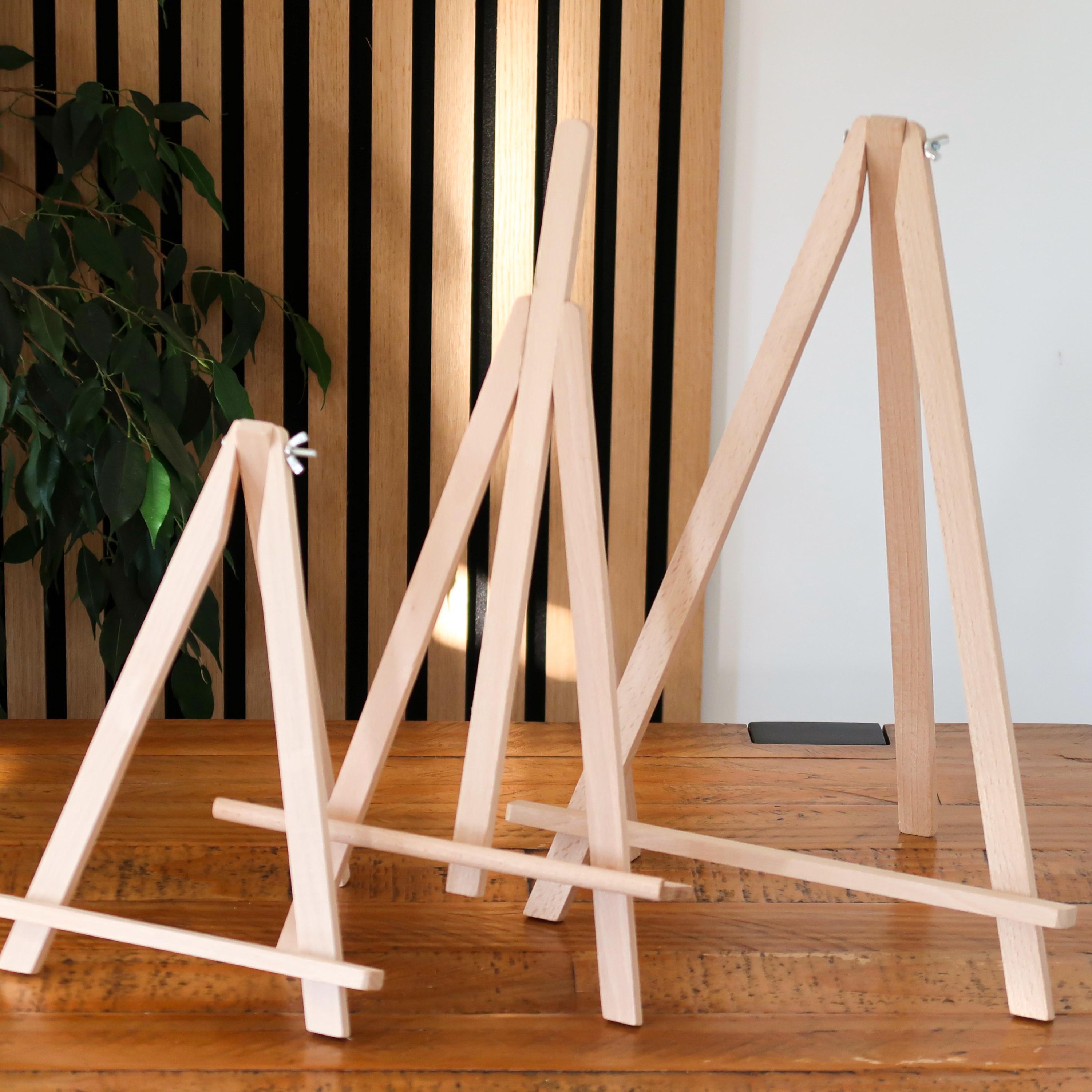 Somime A - Cavalletto da esposizione in legno di faggio regolabile con cornice in legno di faggio, supporto per tela fino a 228,6 cm, cavalletto inclinabile per pittura artistica, nero