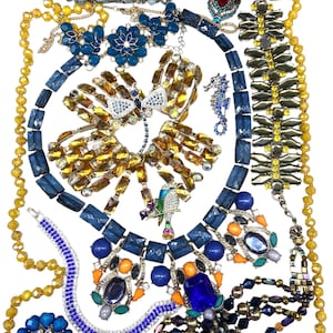 Broken Rhinestone Jewelry Lot: Upcycle Craft Supplies