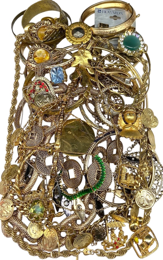 Lot De 5 Colliers Fantaisie Vintage Des Années 80-90 - Occasion, Style Rétro