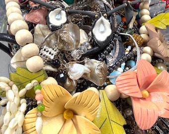 5 Pfund Vintage Schmuck Lot gebrochen verheddert Wiederverwendung Reparatur Pfund Vintage Upcycle ASMR Therapie