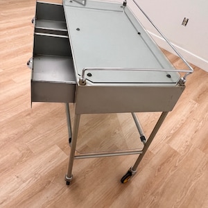 Mid Century industrial Medical Trolley 1950s image 9