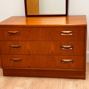 Mid Century Mirror and Dresser set by G Plan image 1