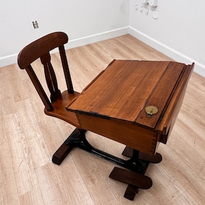 Mid Century School desk 1950s image 4