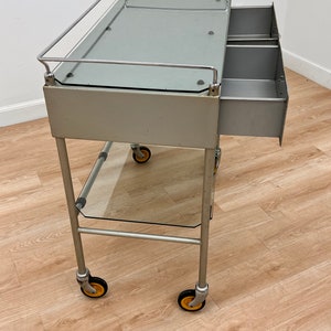 Mid Century industrial Medical Trolley 1950s image 6