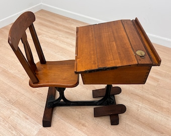 Mid Century School desk 1950s